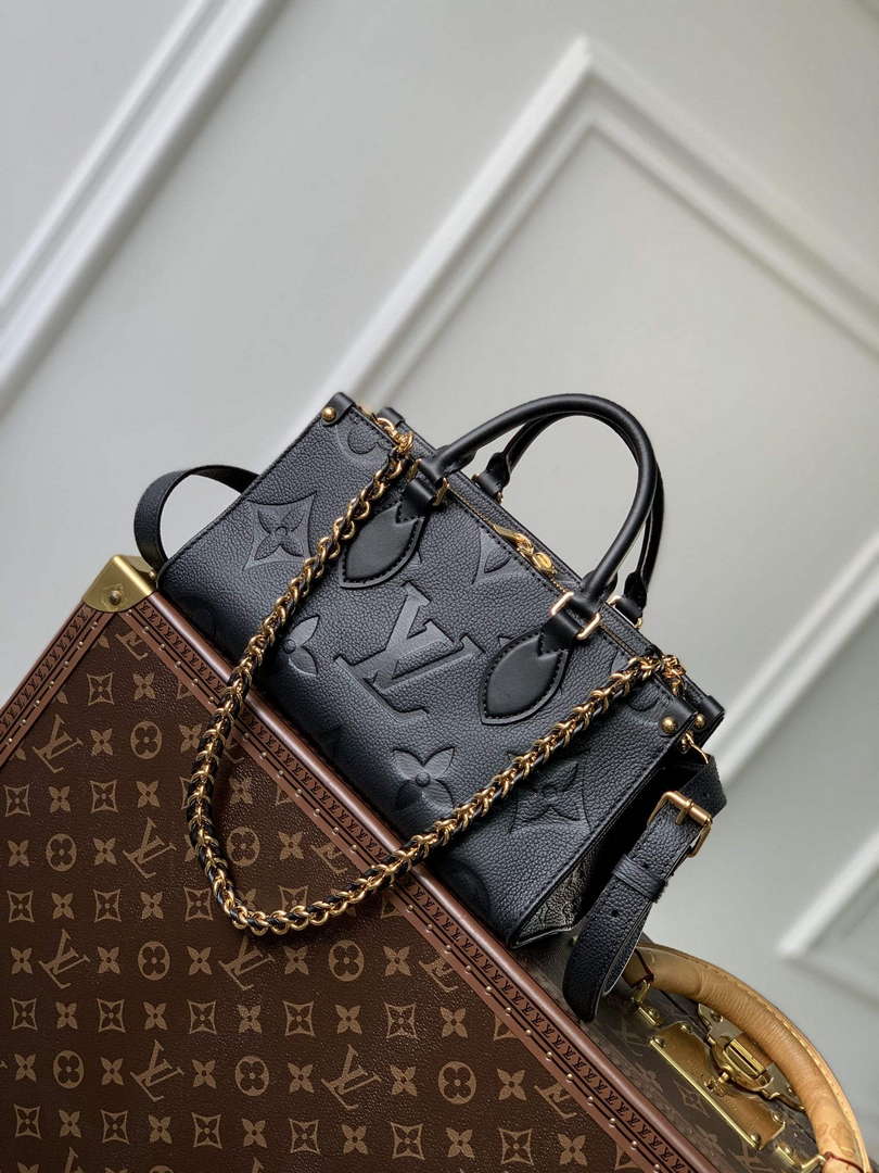 LV M23640 Louis Vuitton OnTheGo East West Tote Bag Black - Default Title - View 2