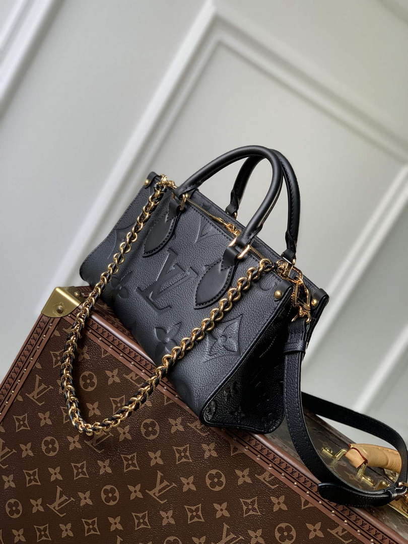 LV M23640 Louis Vuitton OnTheGo East West Tote Bag Black - Default Title - View 3