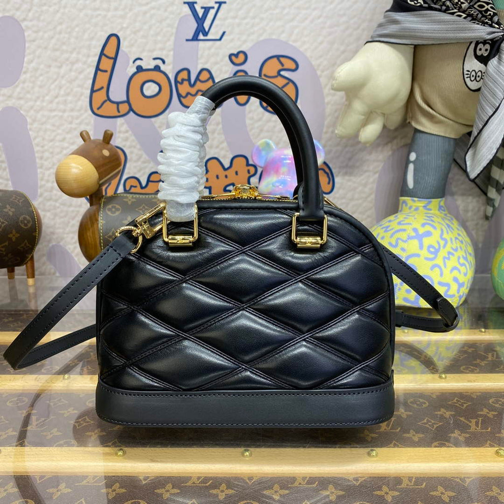 LV M23666 Louis Vuitton Alma BB Bag Black