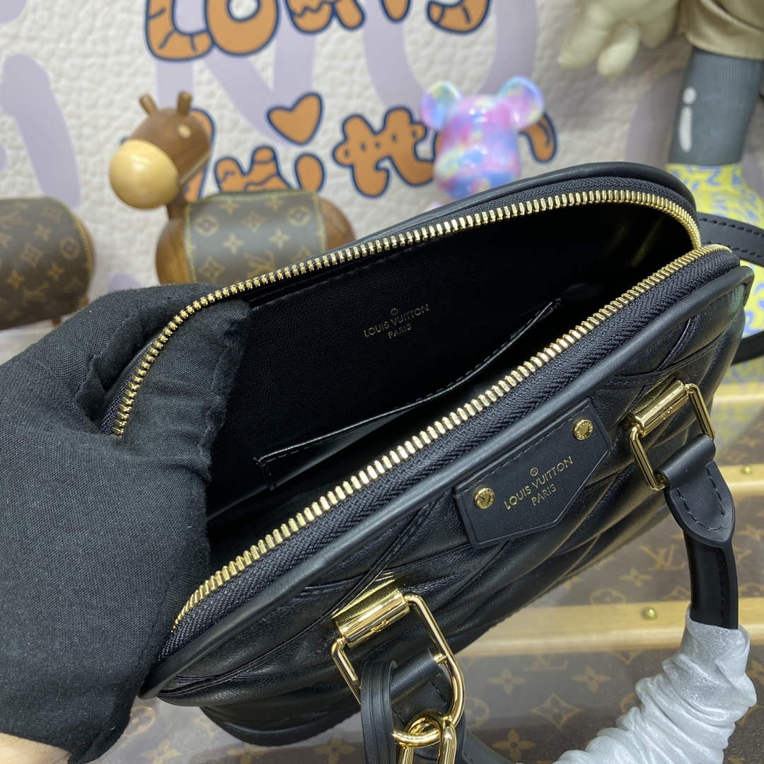 LV M23666 Louis Vuitton Alma BB Bag Black - Default Title - View 9