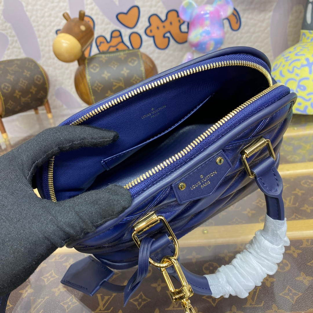 LV M23666 Louis Vuitton Alma BB Bag Navy Blue