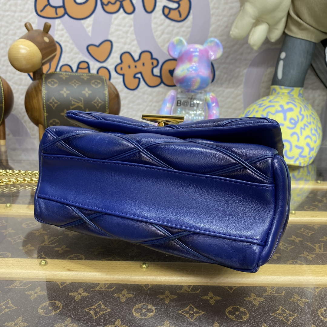 LV M23682 Louis Vuitton GO-14 MM Bag Navy Blue - Default Title - View 4