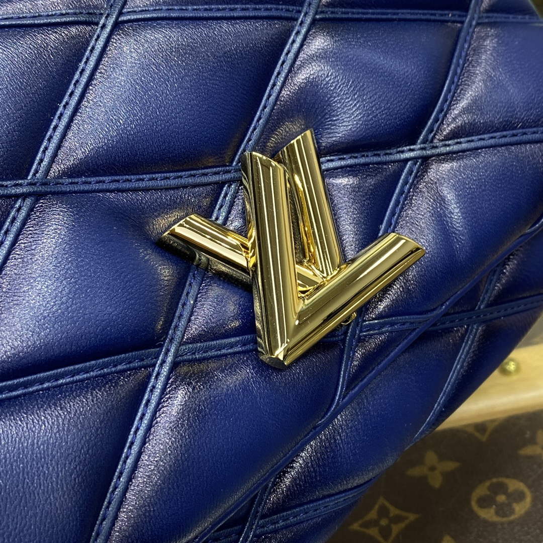 LV M23682 Louis Vuitton GO-14 MM Bag Navy Blue - Default Title - View 5