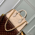 LV M23698 Louis Vuitton OnTheGo East West Tote Bag Cream - Default Title - View 1