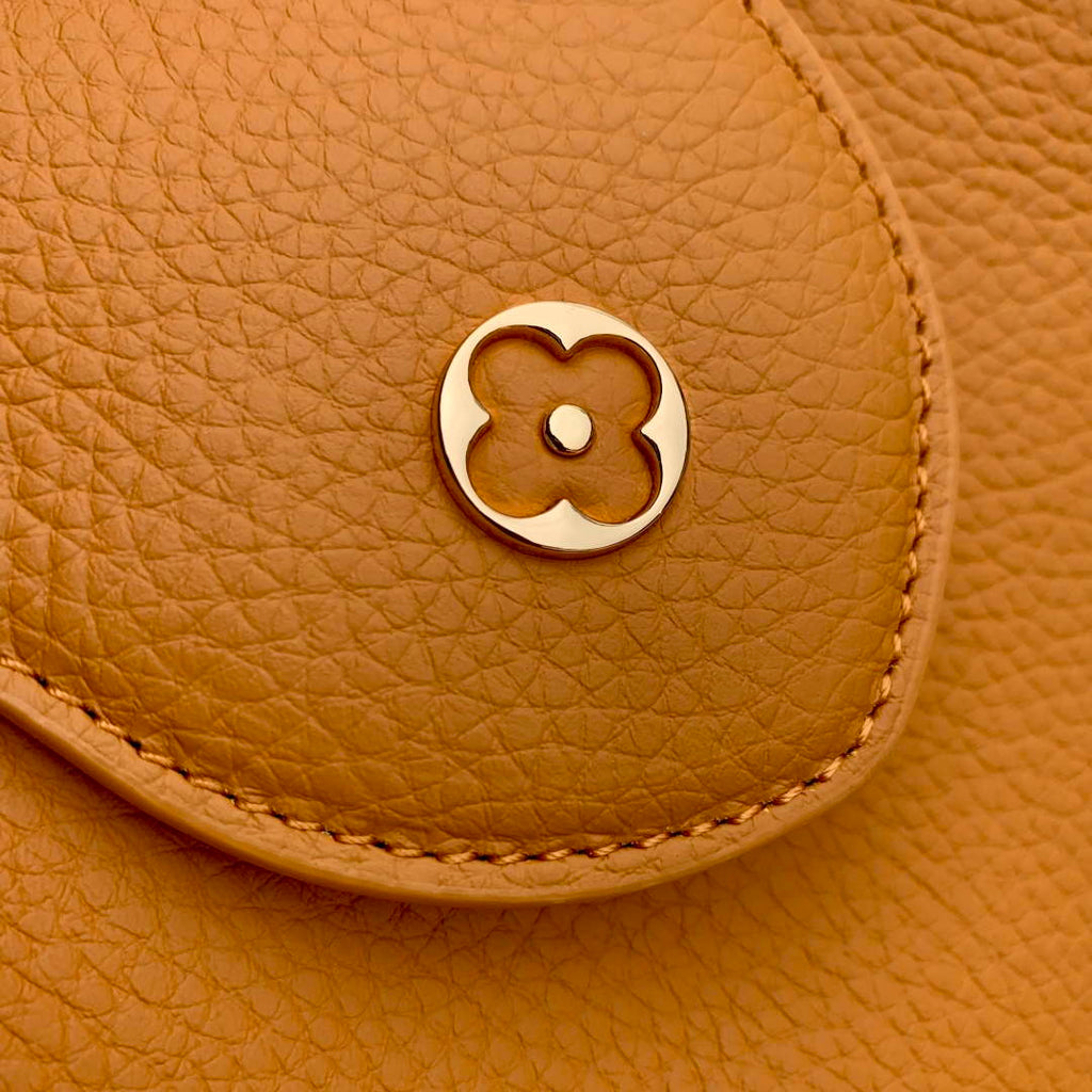 LV M23703 Louis Vuitton Capucines BB Bag Ocre Taurillon leather