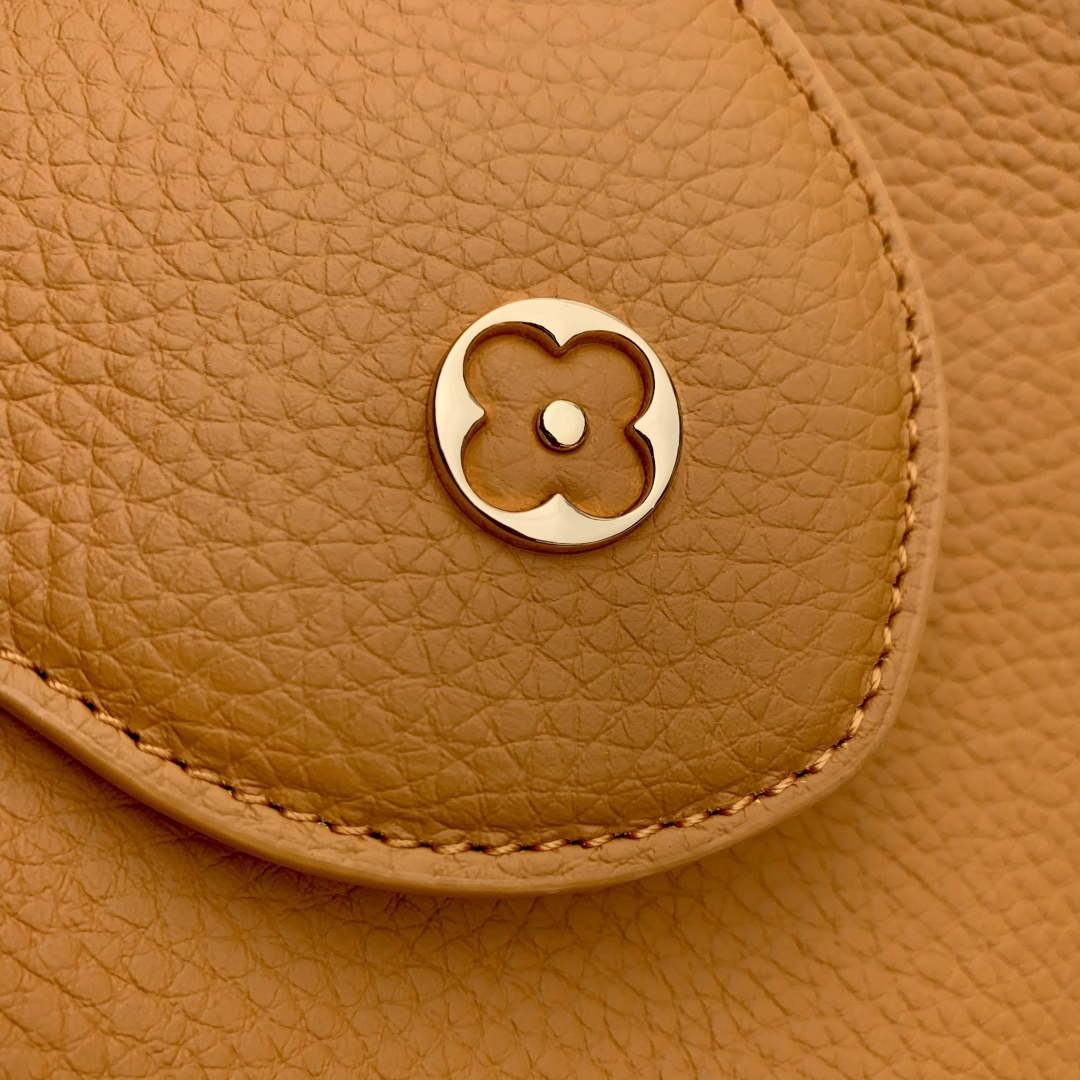 LV M23703 Louis Vuitton Capucines BB Bag Ocre Taurillon leather