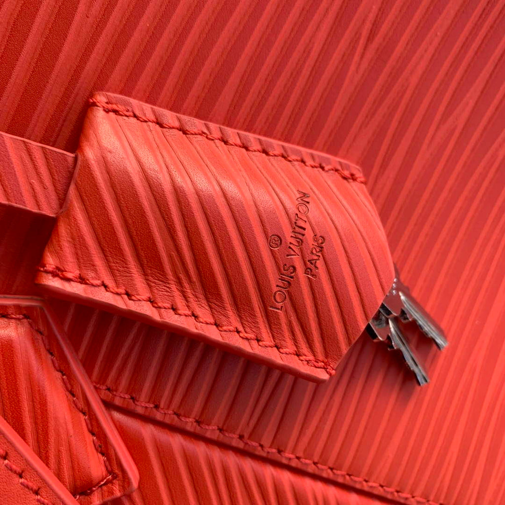 LV M23717 Louis Vuitton Alma Travel GM Bag Vermillon Red