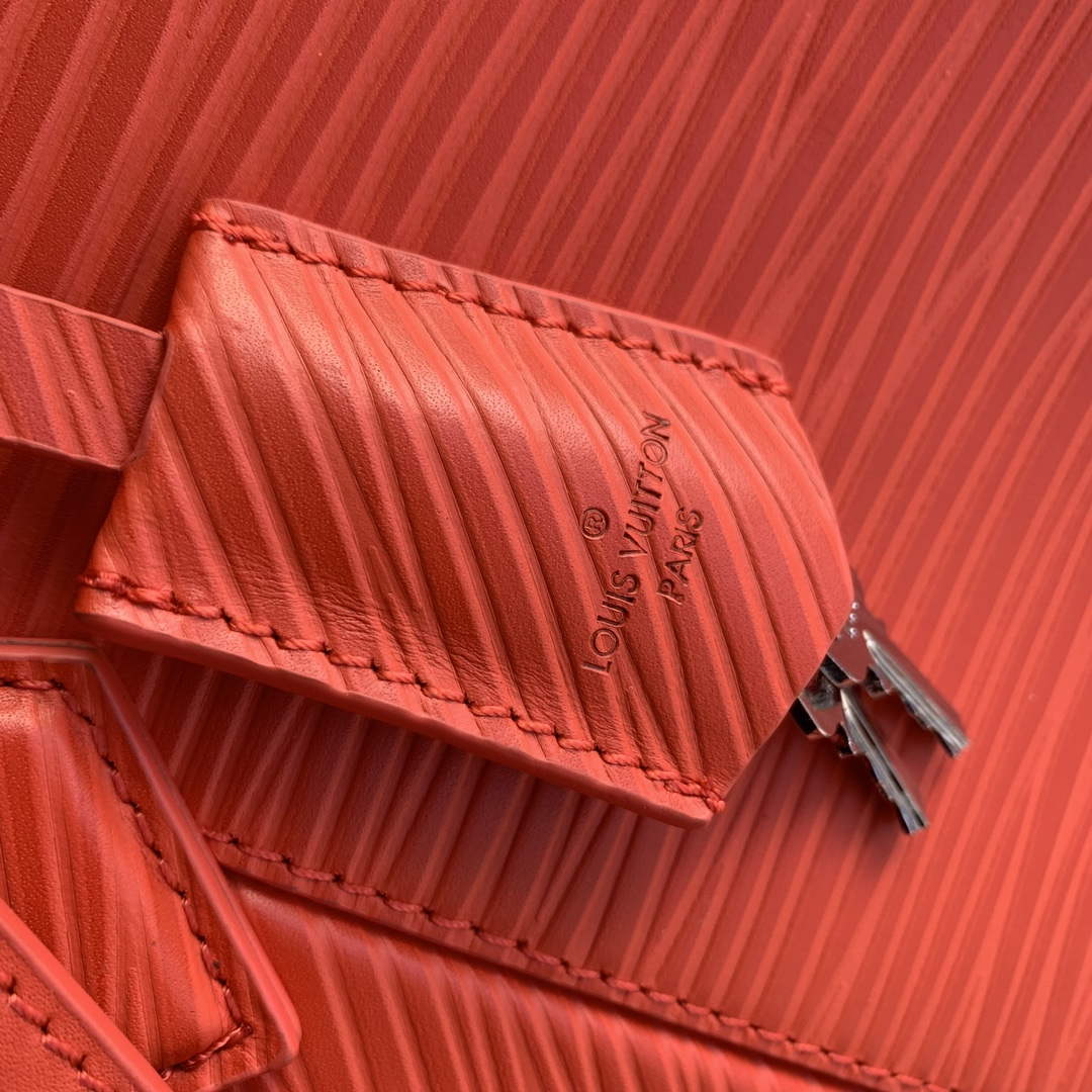 LV M23717 Louis Vuitton Alma Travel GM Bag Vermillon Red - Default Title - View 9