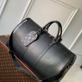 LV M23721 Louis Vuitton Keepall Bandouliere 50 Bag Black - Default Title - View 1