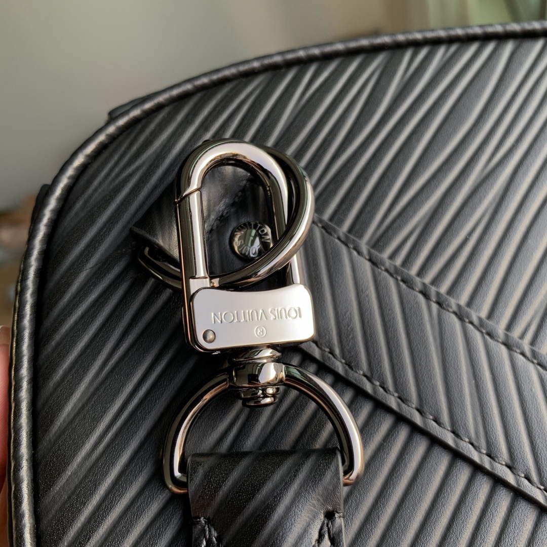 LV M23721 Louis Vuitton Keepall Bandouliere 50 Bag Black