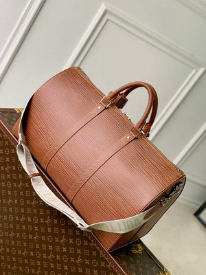 LV M23721 Louis Vuitton Keepall Bandouliere 50 Bag Brown - Default Title - View 3