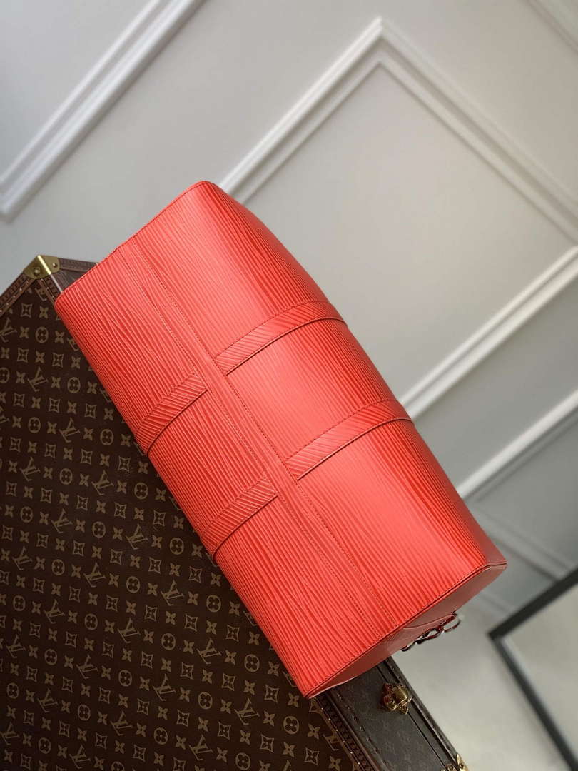 LV M23721 Louis Vuitton Keepall Bandouliere 50 Bag Vermillion Red - Default Title - View 4