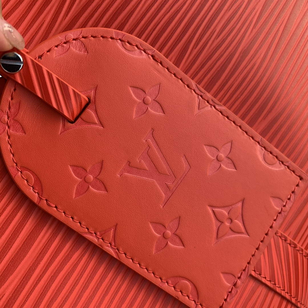 LV M23721 Louis Vuitton Keepall Bandouliere 50 Bag Vermillion Red