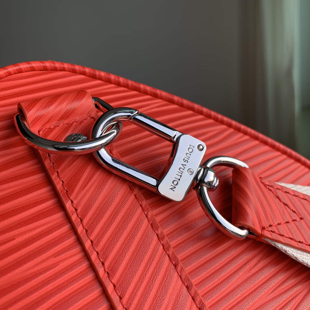 LV M23721 Louis Vuitton Keepall Bandouliere 50 Bag Vermillion Red - Default Title - View 7