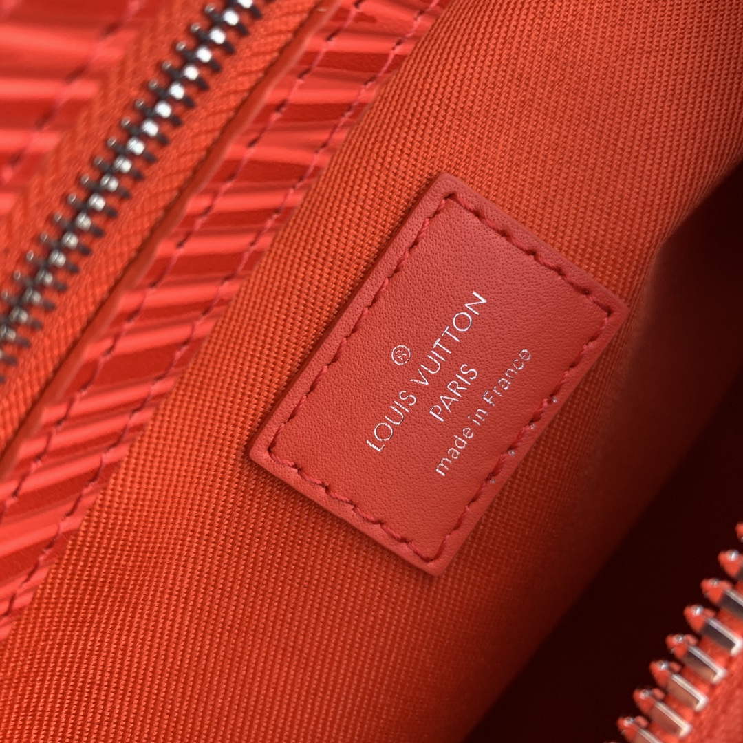 LV M23721 Louis Vuitton Keepall Bandouliere 50 Bag Vermillion Red