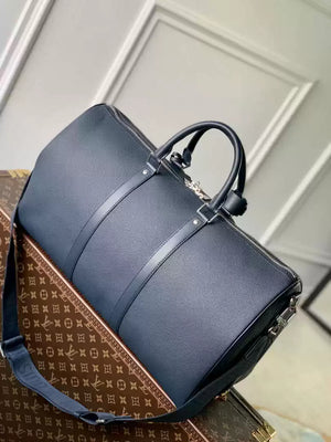 LV M23727 Louis Vuitton Keepall Bandouliere 50 Keepall Bandouli¨¨re LV Aerogram Navy Blue - Default Title - View 1