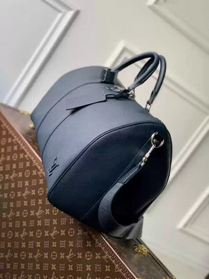 LV M23727 Louis Vuitton Keepall Bandouliere 50 Keepall Bandouli¨¨re LV Aerogram Navy Blue - Default Title - View 3
