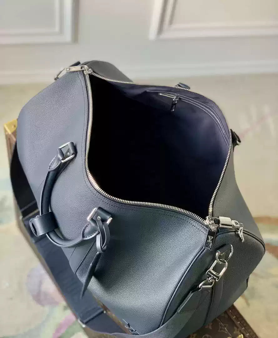 LV M23727 Louis Vuitton Keepall Bandouliere 50 Keepall Bandouli¨¨re LV Aerogram Navy Blue