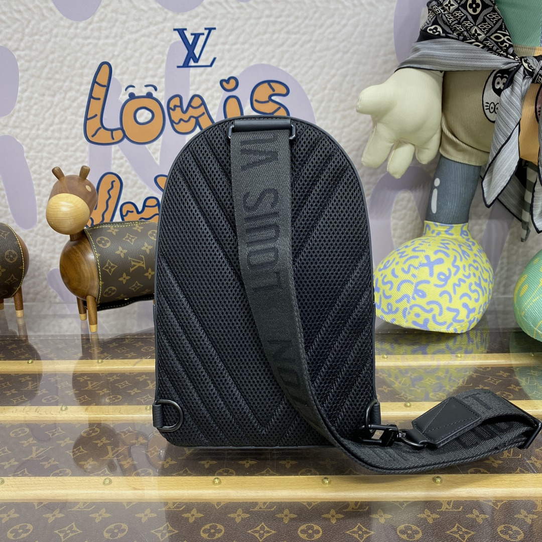 LV M23736 Louis Vuitton Pilot Slingbag Black - Default Title - View 11