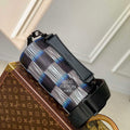 LV M23744 Louis Vuitton Soft Polochon PM Bag Blue Moon - Default Title - View 1