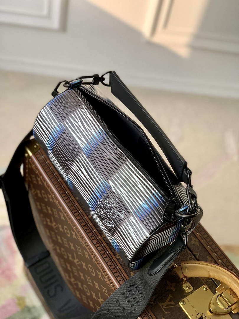LV M23744 Louis Vuitton Soft Polochon PM Bag Blue Moon - Default Title - View 8