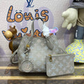 LV M23758 Louis Vuitton Blossom PM Tote Bag Gray - Default Title - View 1