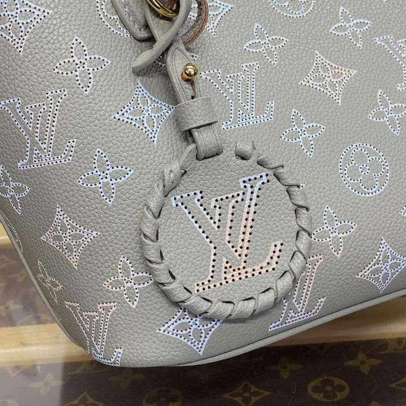 LV M23758 Louis Vuitton Blossom PM Tote Bag Gray - Default Title - View 5