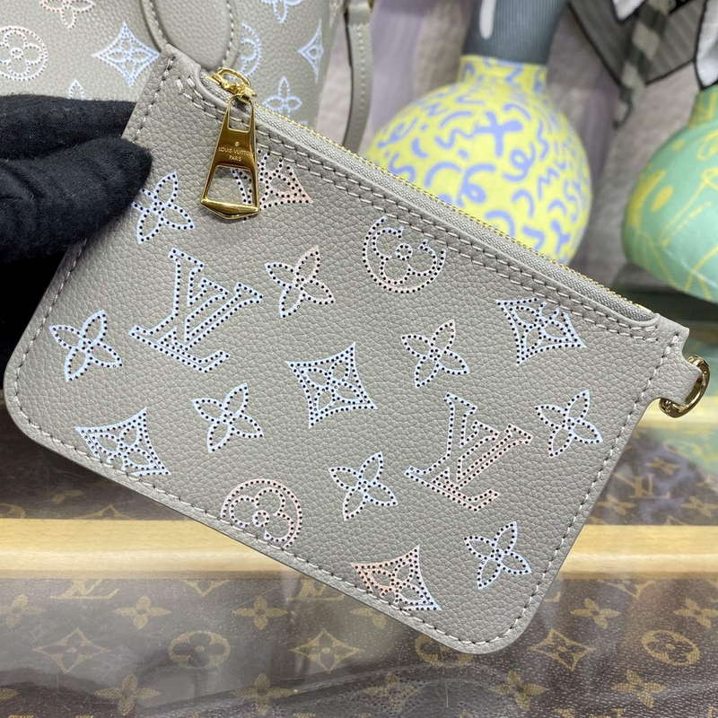 LV M23758 Louis Vuitton Blossom PM Tote Bag Gray - Default Title - View 6