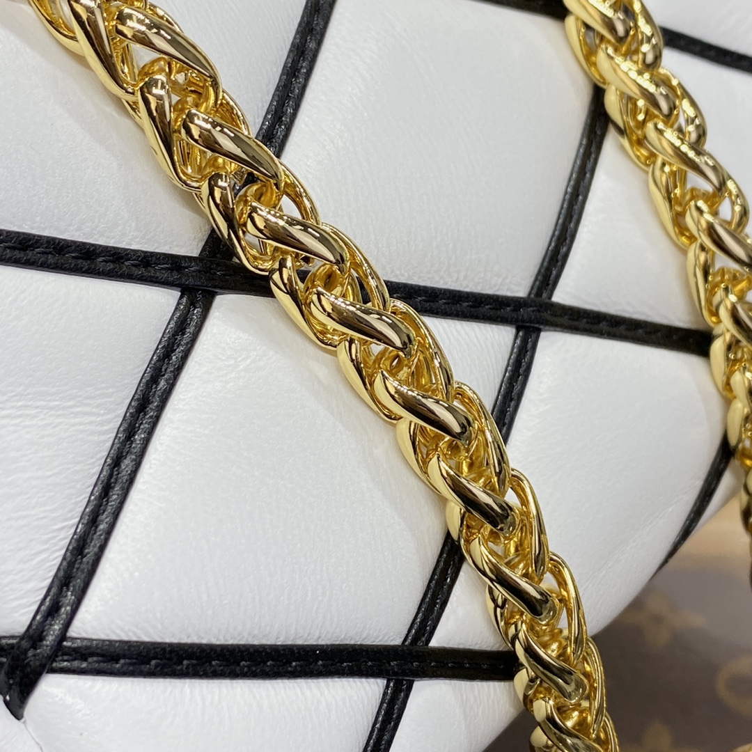 LV M23762 Louis Vuitton Pico GO-14 Bag Black/White - Default Title - View 7