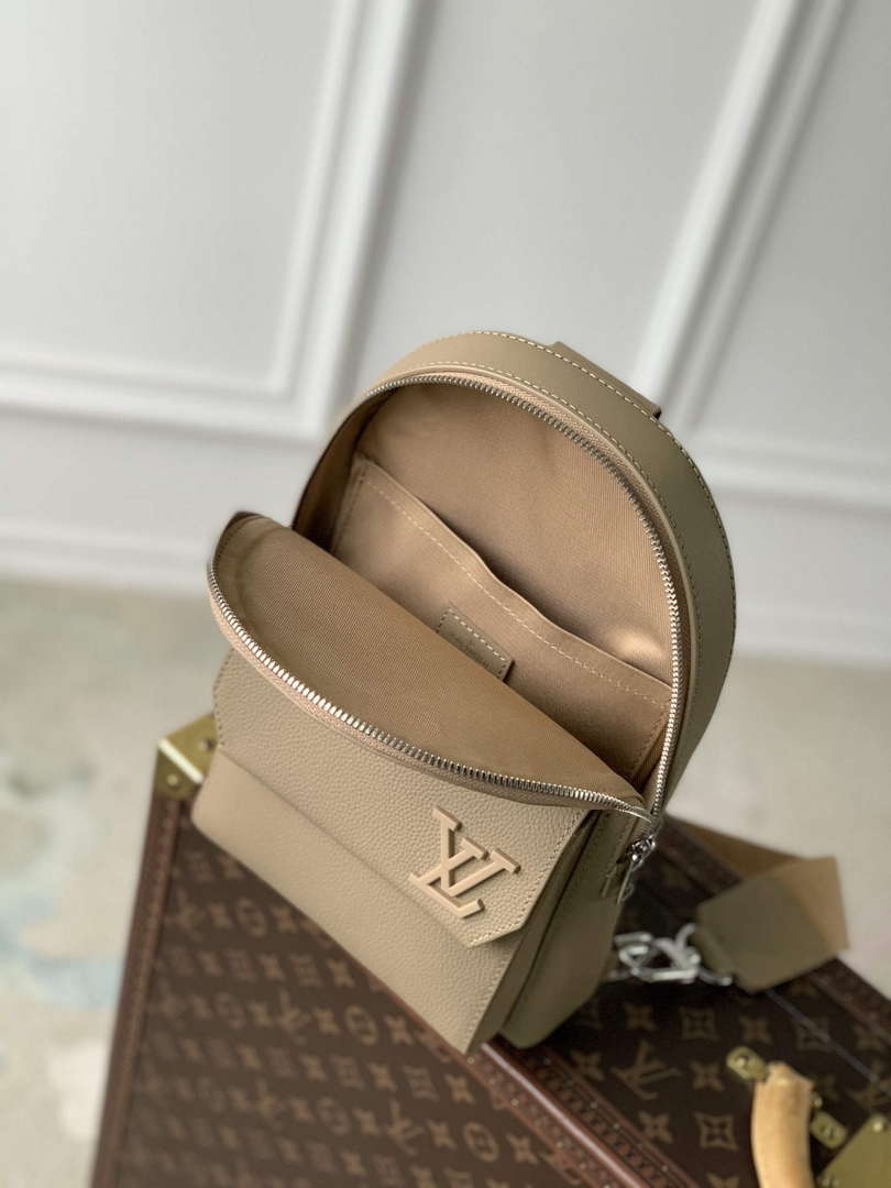 LV M23765 Louis Vuitton Pilot Slingbag Sable Beige - Default Title - View 7