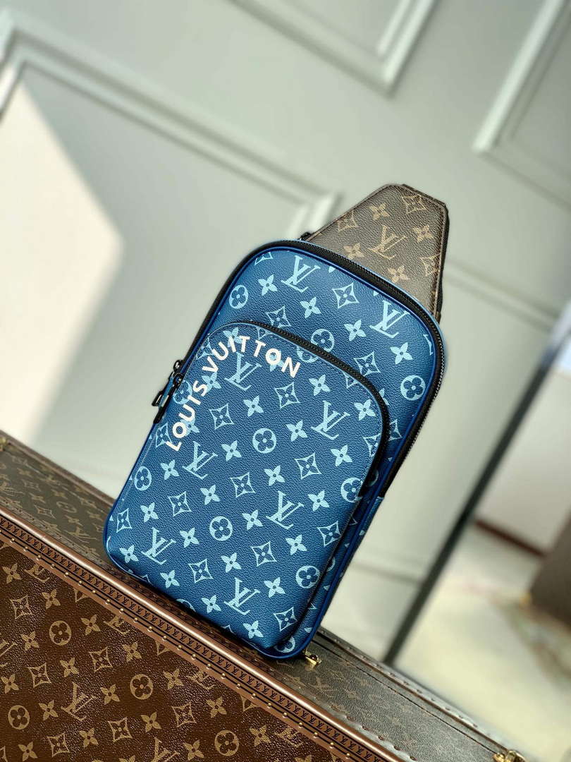 LV M23782 Louis Vuitton Avenue Slingbag NM Atlantic Blue - Default Title - View 1
