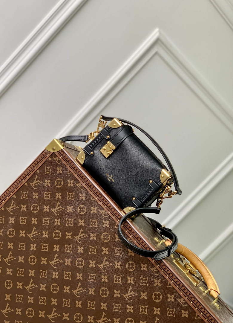 LV M23817 Louis Vuitton Side Trunk PM Bag Black - Default Title - View 1