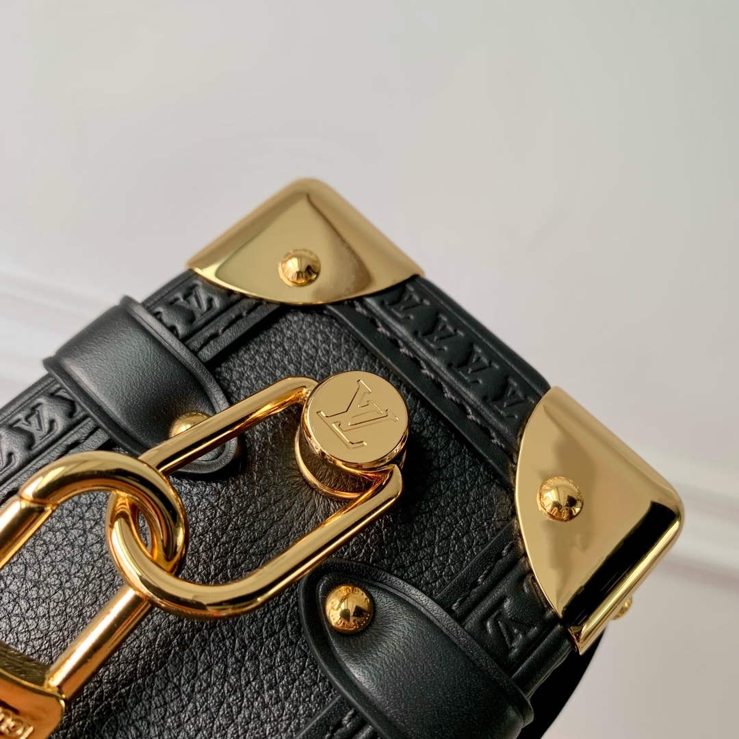 LV M23817 Louis Vuitton Side Trunk PM Bag Black - Default Title - View 6