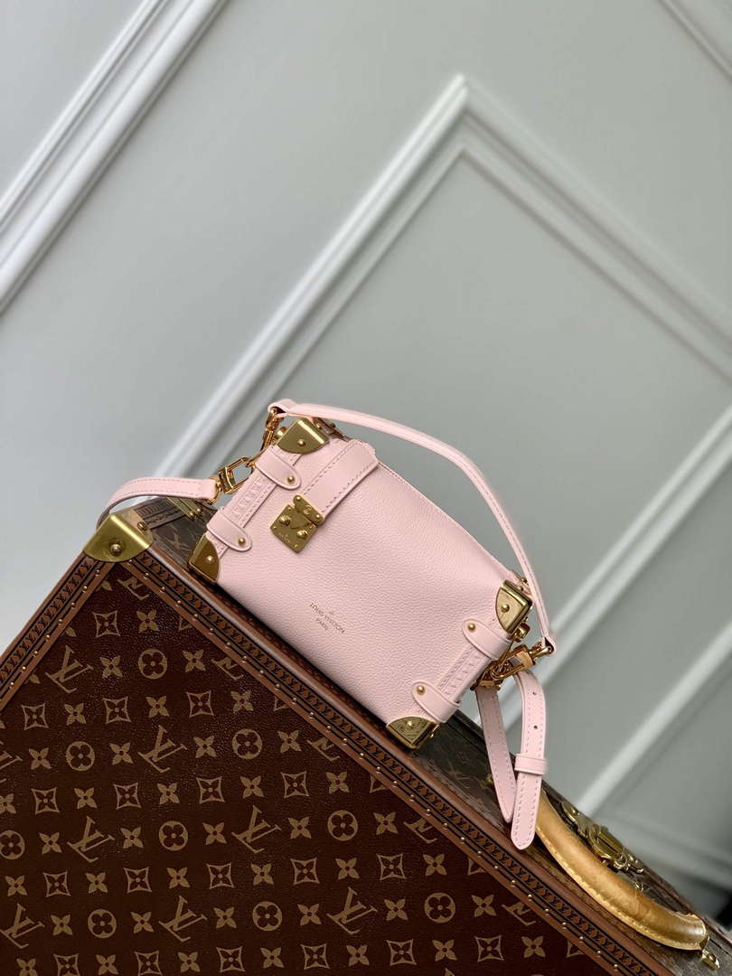 LV M23817 Louis Vuitton Side Trunk PM Handbag Opal Pink - Default Title - View 1