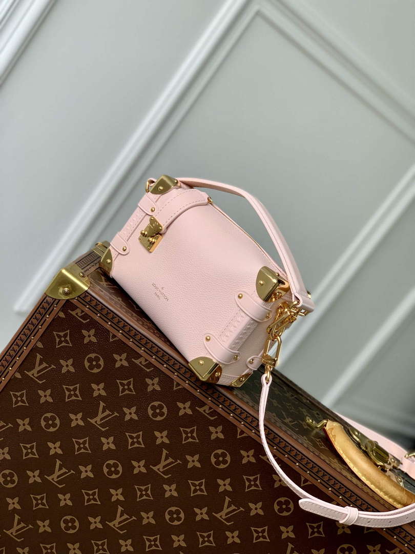 LV M23817 Louis Vuitton Side Trunk PM Handbag Opal Pink