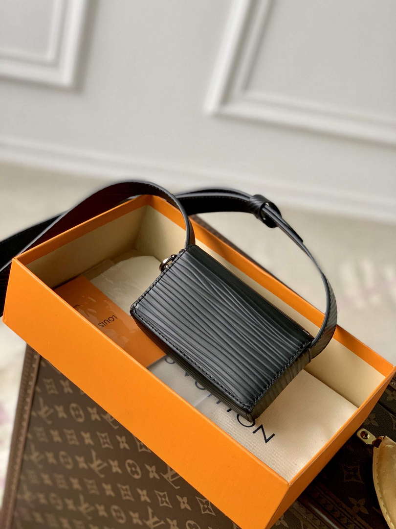 LV M23837 Louis Vuitton Micro Steamer Wallet Black - Default Title - View 2