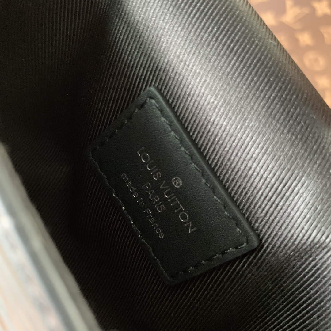LV M23837 Louis Vuitton Micro Steamer Wallet Black - Default Title - View 9