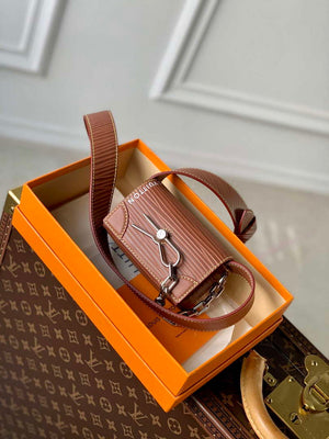 LV M23837 Louis Vuitton Micro Steamer Wallet Brown - Default Title - View 1