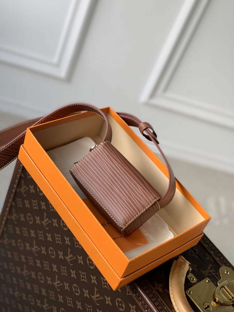 LV M23837 Louis Vuitton Micro Steamer Wallet Brown - Default Title - View 2