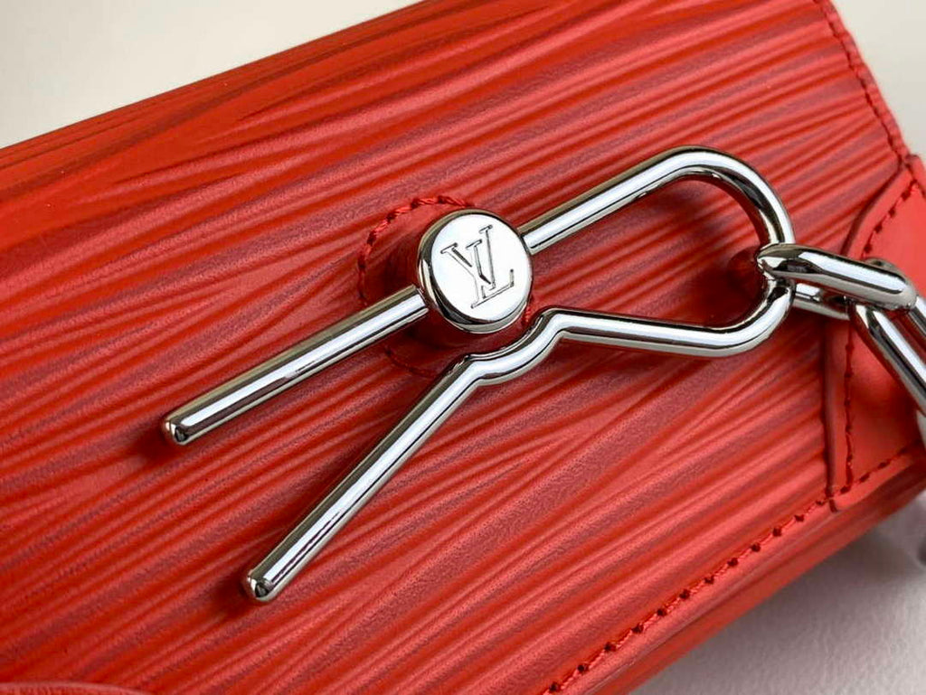 LV M23837 Louis Vuitton Micro Steamer Wallet Vermillion Red