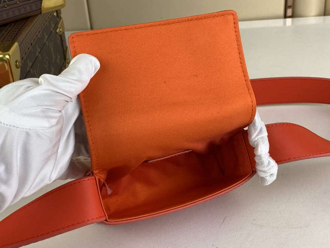 LV M23837 Louis Vuitton Micro Steamer Wallet Vermillion Red - Default Title - View 8