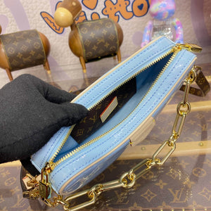 LV M24021 Louis Vuitton Croissant PM Bag Sky Blue - Default Title - View 9