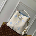 LV M24048 Louis Vuitton N¨¦oNo¨¦ BB Bucket Bag Latte White Blue - Default Title - View 1