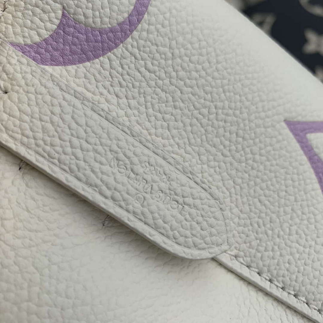 LV M24048 Louis Vuitton N¨¦oNo¨¦ BB Bucket Bag Latte White &Purple