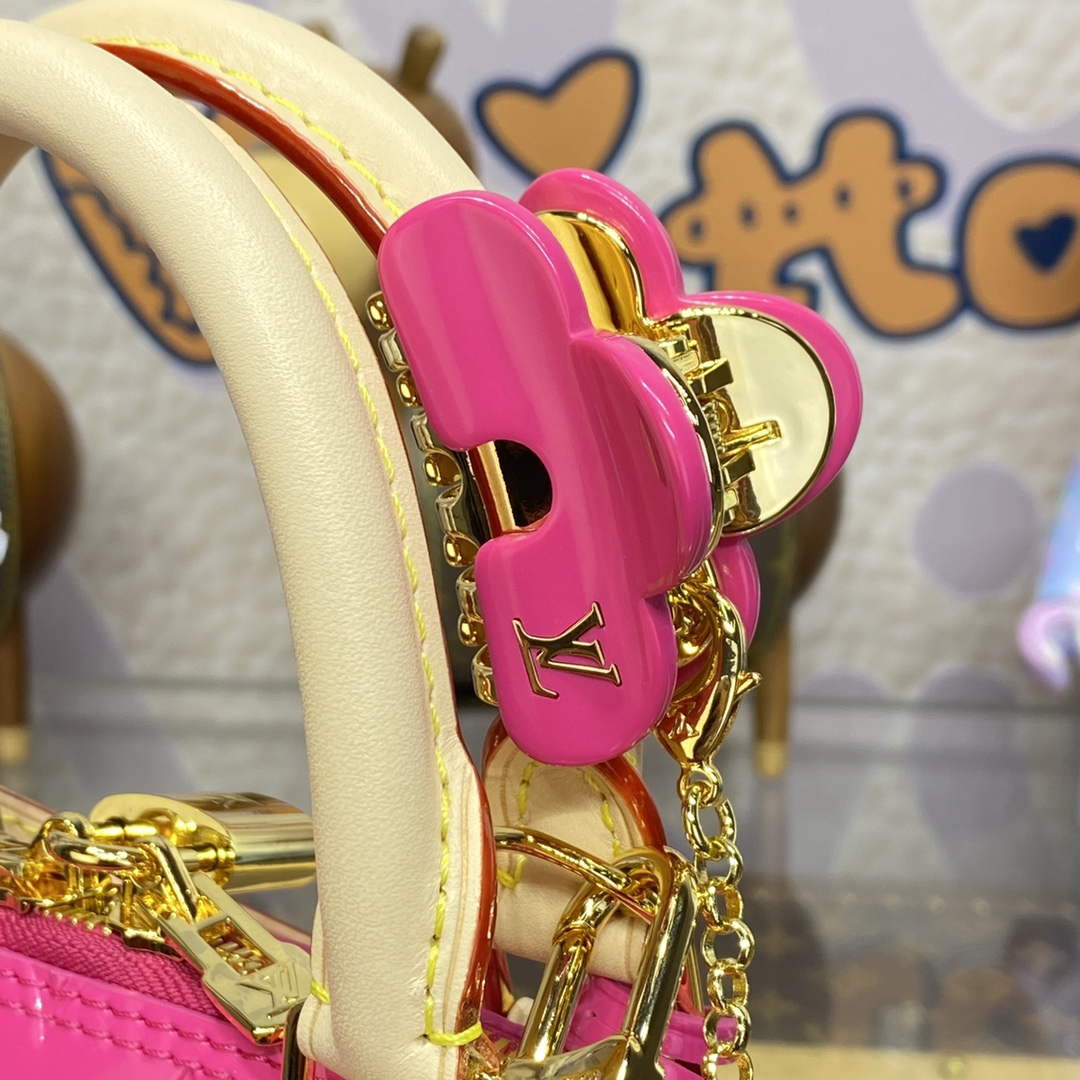 LV M24062 Louis Vuitton Alma BB Bag Neon Pink - Default Title - View 5