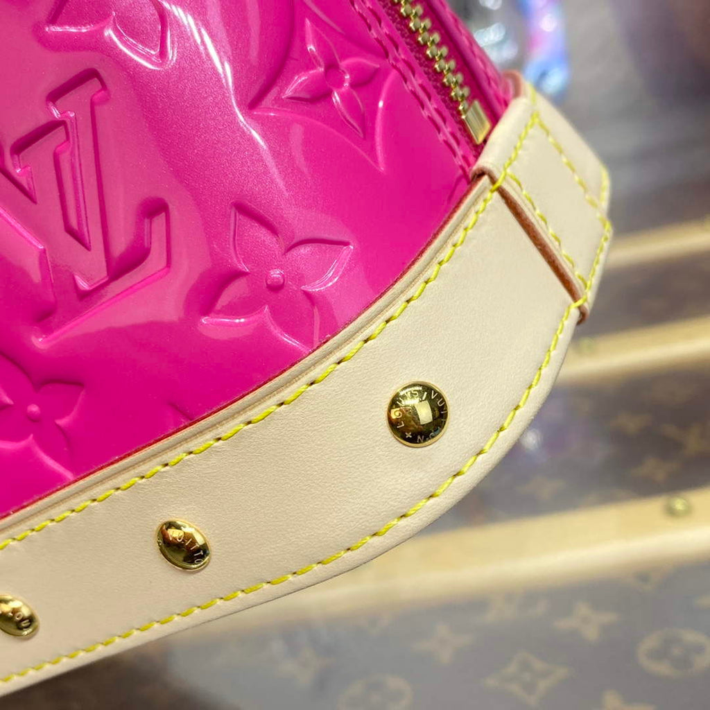 LV M24062 Louis Vuitton Alma BB Bag Neon Pink