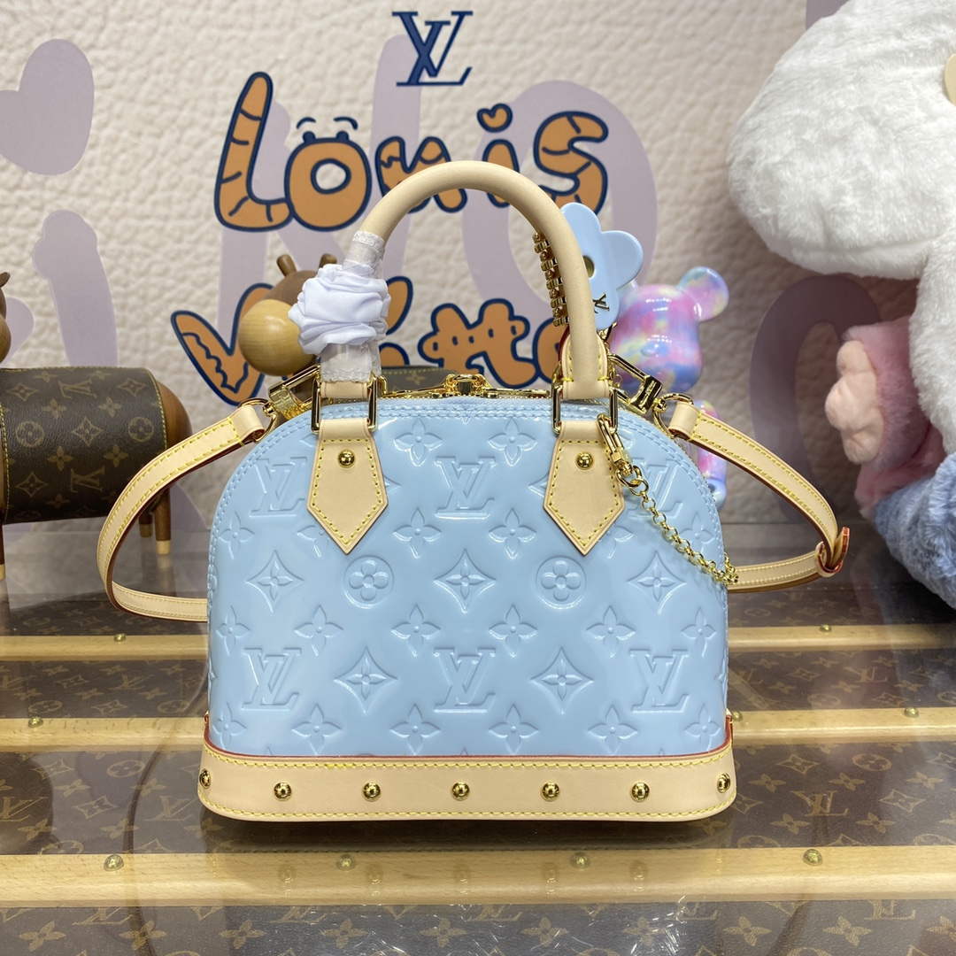 LV M24062 Louis Vuitton Alma BB Bag Sky Blue - Default Title - View 2