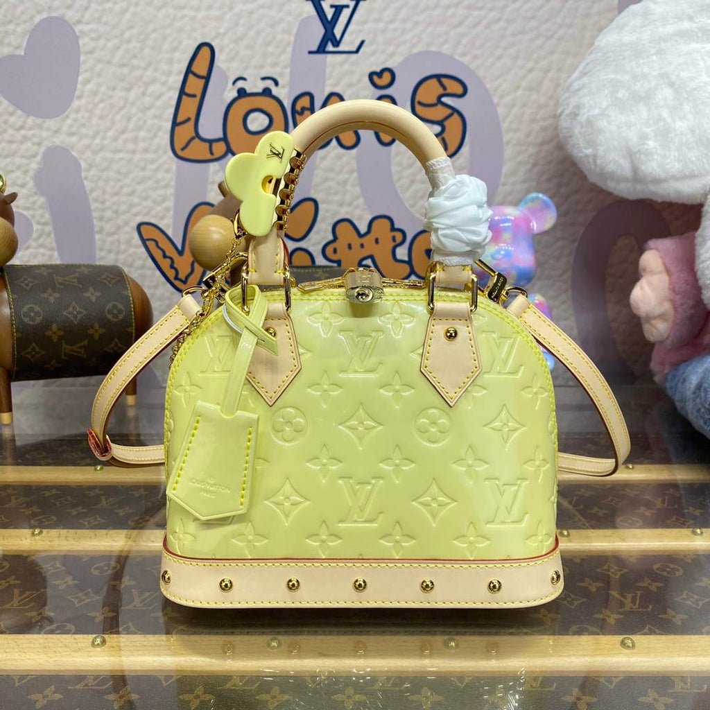 LV M24063 Louis Vuitton Alma BB Bag Yellow