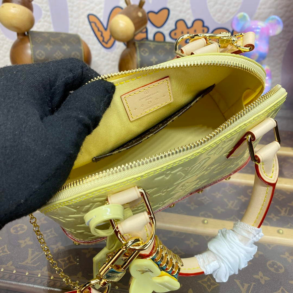 LV M24063 Louis Vuitton Alma BB Bag Yellow