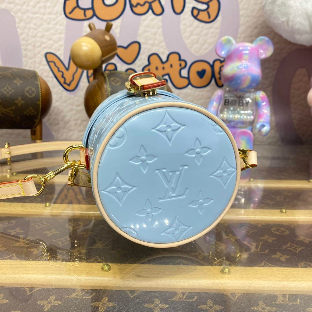 LV M24099 Louis Vuitton Astor Monogram Vernis Bag Blue